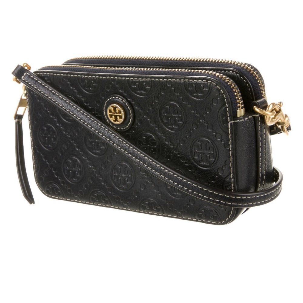 Tory Burch T Monogram Leather Crosby